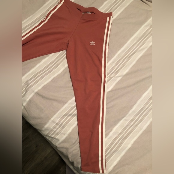 Adidas Ash Pink Cotton Leggings - Picture 3 of 5